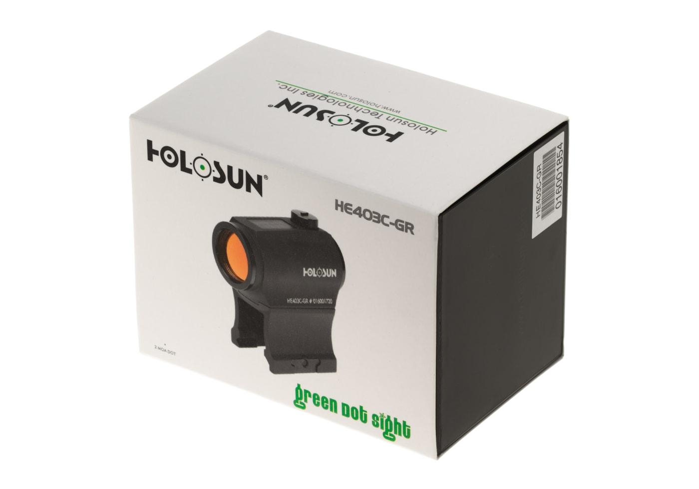 Holosun HE403C-GR Elite Solar Green Dot Sight 7