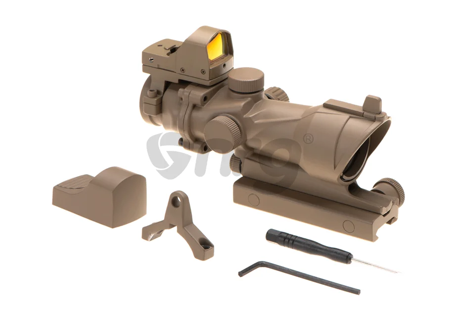 Aim-O combo combat scope ACOG 4x32IR / Reflex Sight Desert 6