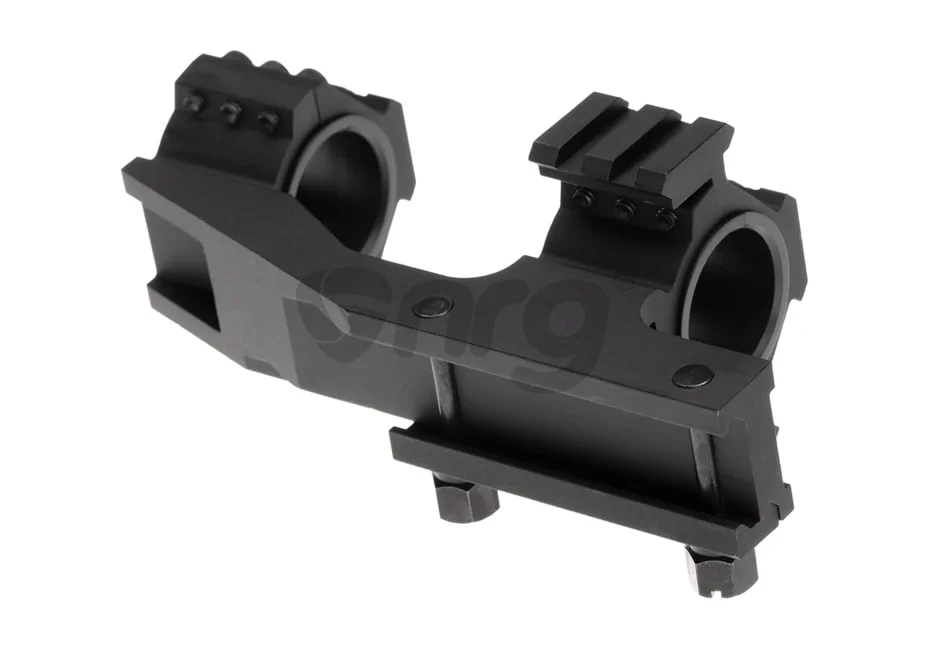 Aim-O inele pentru luneta cu montura Tri-Side Rail 25.4mm / 30mm Negru 2