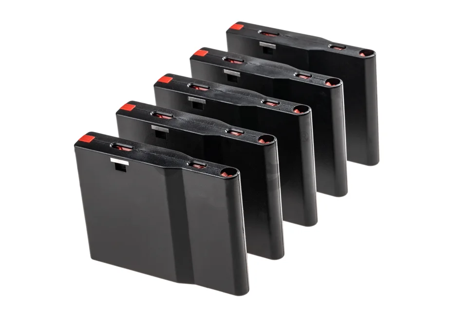 Silverback SRS set 5 incarcatoare plastic 25 bile Negru