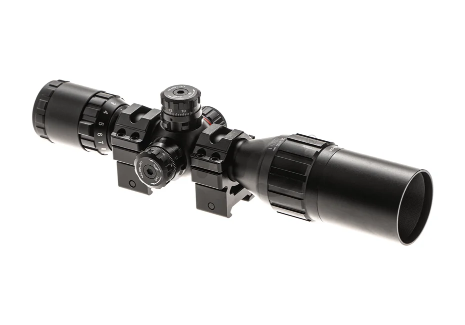 Leapers luneta BugBuster AO RGB Mil-dot 3-9x32 1'' cu inele QD 10