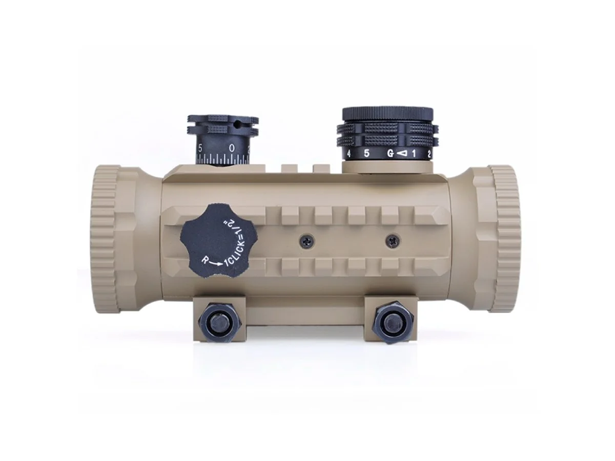 Aim-O dot sight 1x30 cu sine laterale desert 2