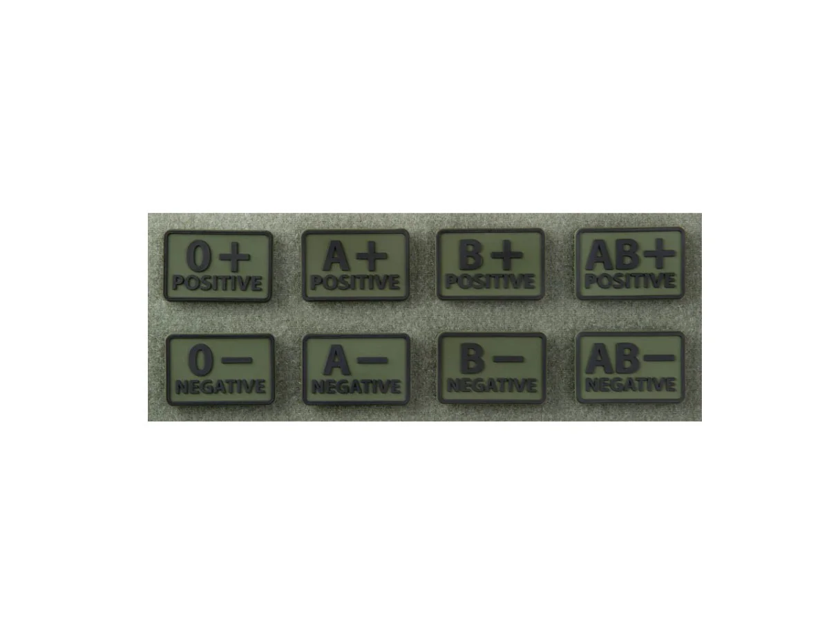 Helikon-Tex patch cu grupa sange AB- Olive