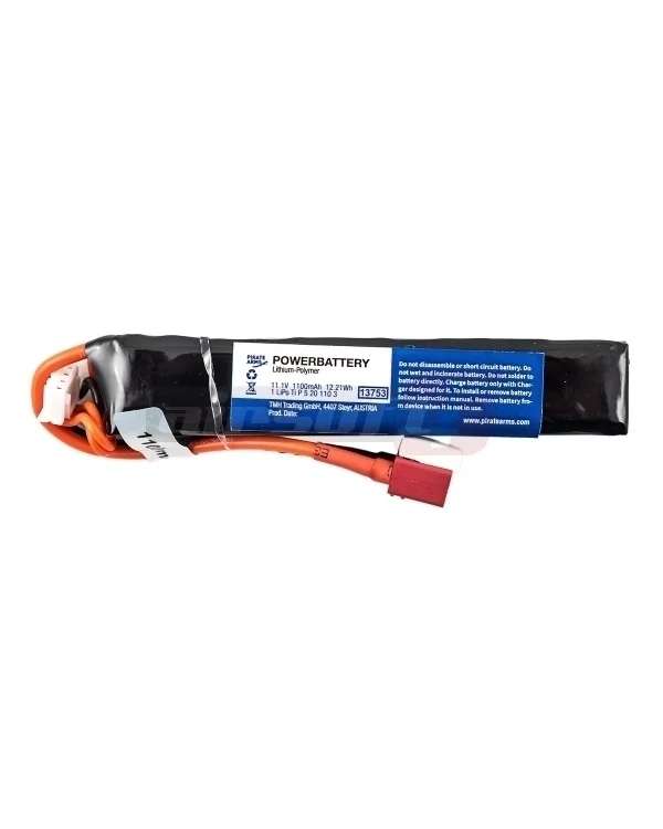 Pirate Arms acumulator LiPo 11.1V 1100mAh compact stick Deans