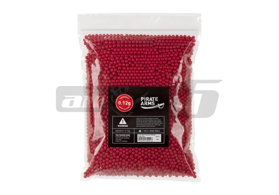 Bile Pirate Arms 0.12g 8300 buc rosii