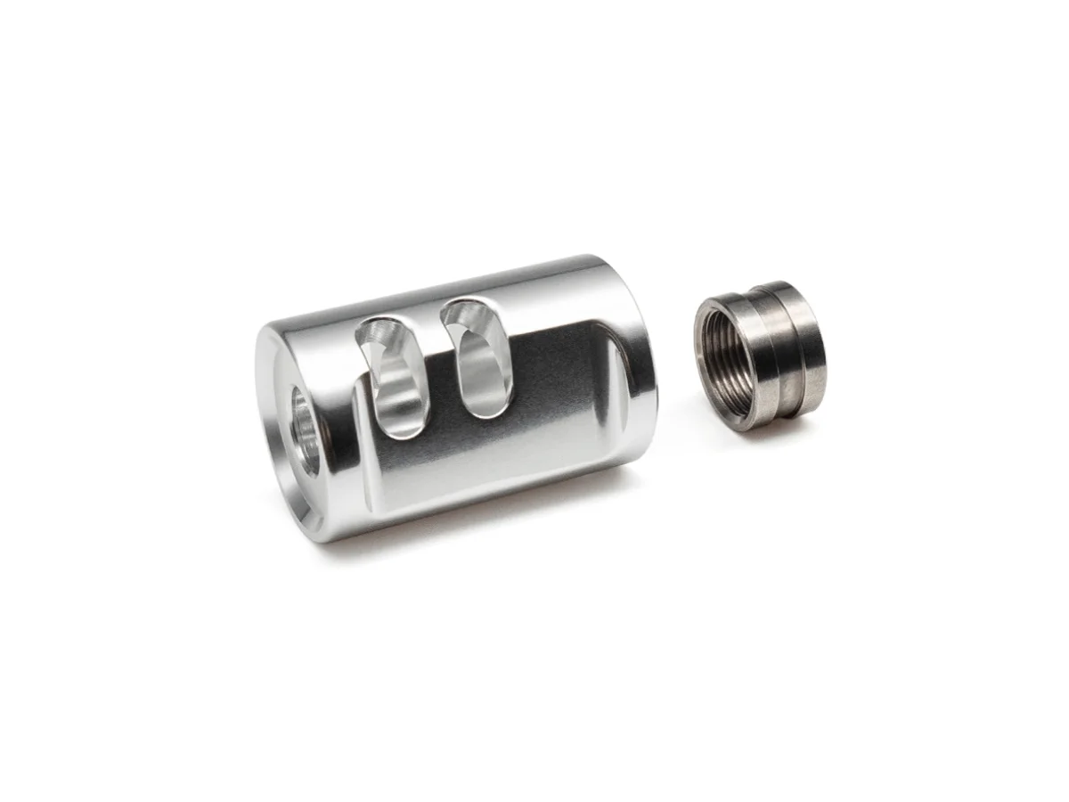 TTI Airsoft AAP01 Typa-A Compensator 14mm CCW Silver