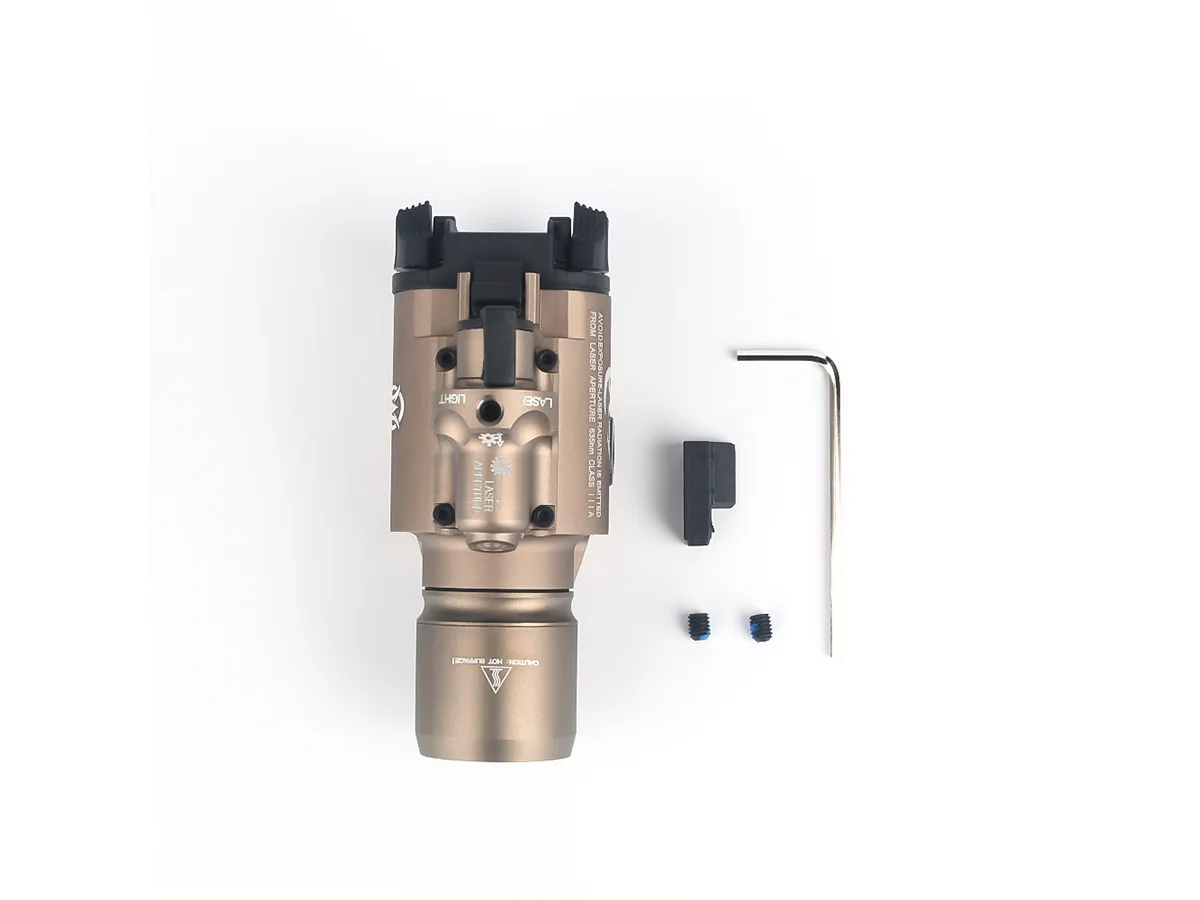 WADSN lanterna tactica + laser Rosu X400 Dark Earth 3