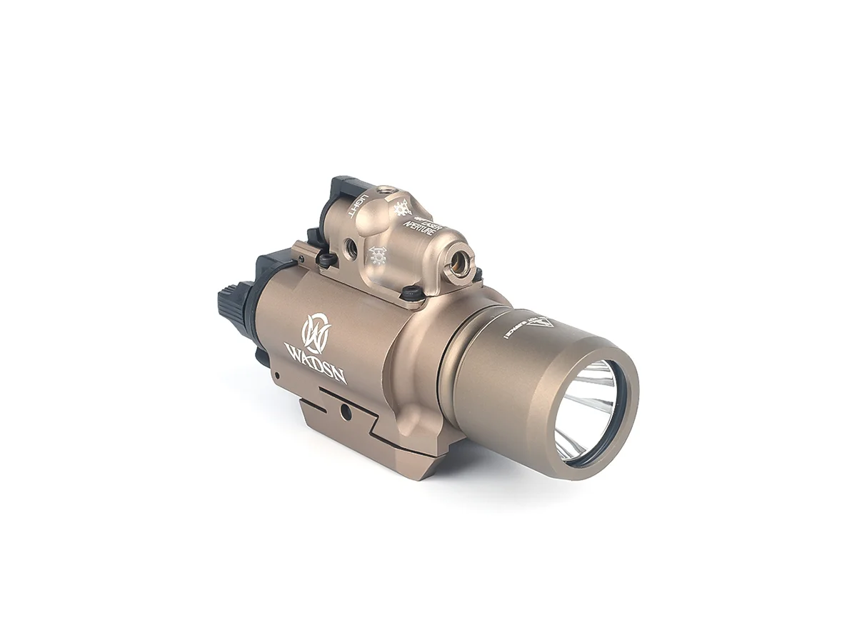 WADSN lanterna tactica + laser Rosu X400 Dark Earth 7